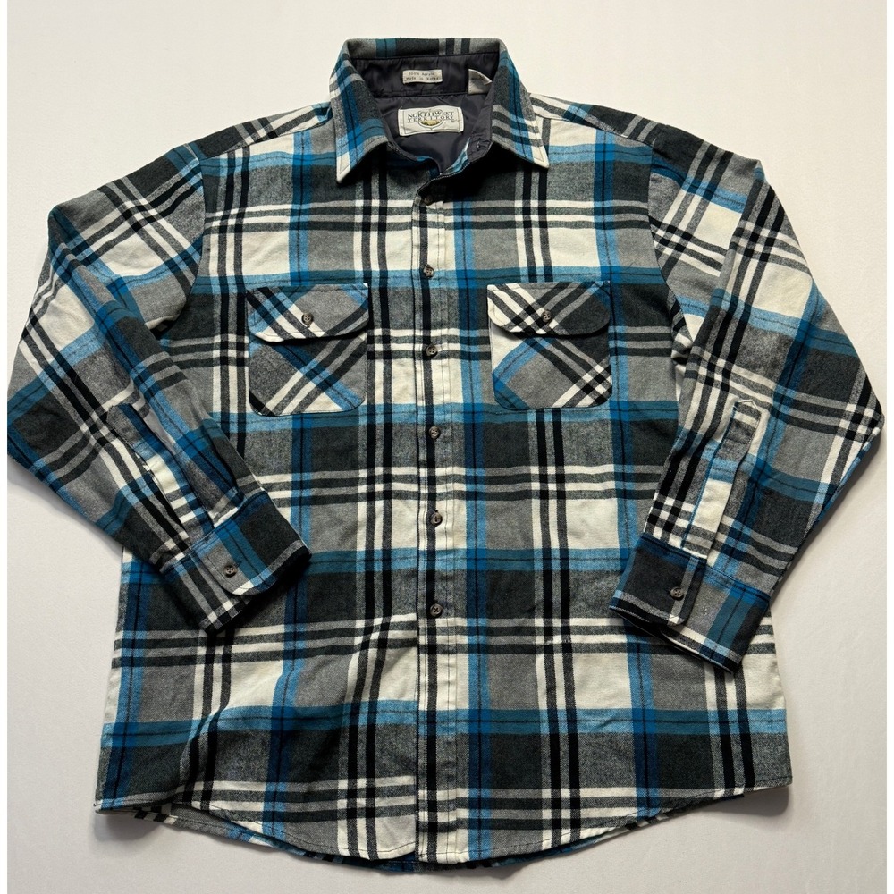 Northwest Territory‎ Flannel Shirt Plaid Button Up Long Sleeve Mens L